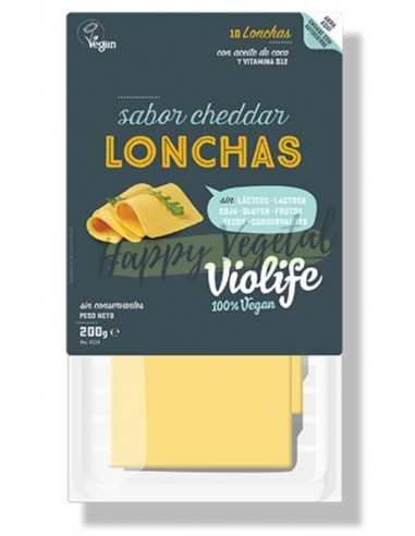 Lonchas sabor cheddar 200g (Violife)